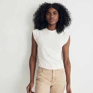 NWT Madewell - Side Cinch Muscle Tee in Lighthouse NJ787